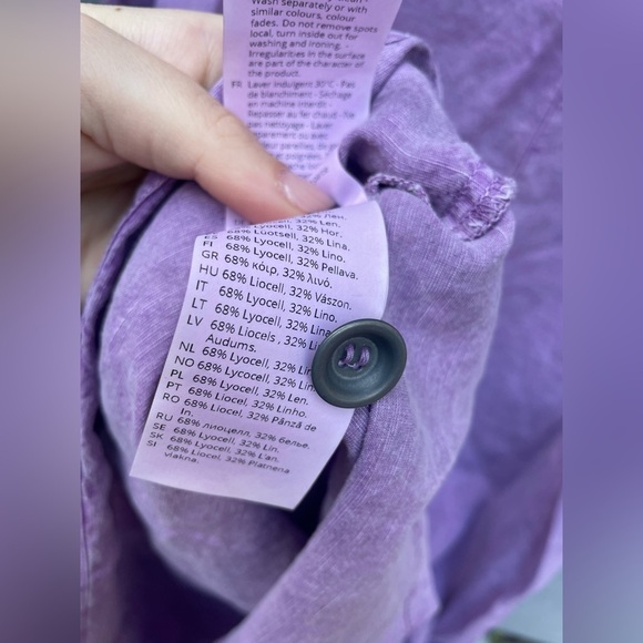 ISCHIKO® Dress Fayola / Lyocell-Linen in Lilac - Picture 10 of 11